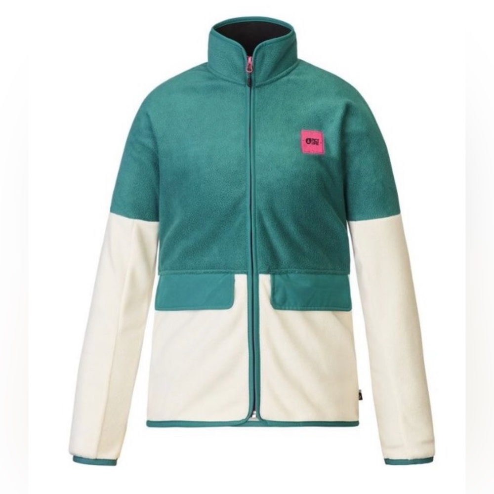 Picture‎ Organic Clothing retro Womens Teddie Full Zip Fleece sz S